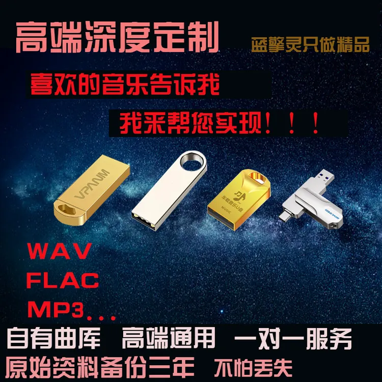 【自由选歌】定制车载音乐U盘流行抖音热歌音乐歌曲专辑无损音质
