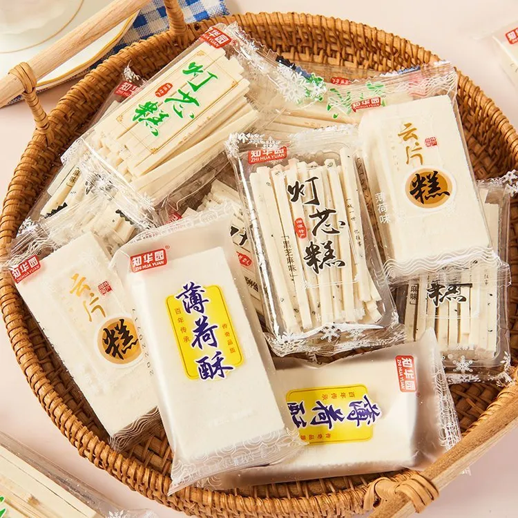 知华园灯芯糕云片糕手工清凉薄荷味糯米糕传统糕点湖南特产零食品