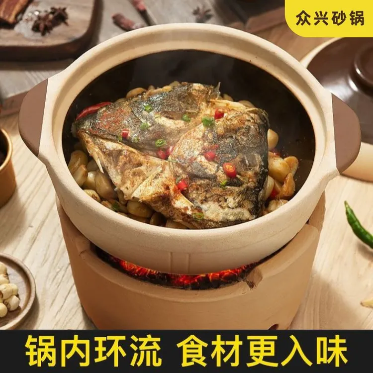 港式打边炉火锅砂锅耐高温炖煲老式土锅燃气煲汤煲炖菜炖肉干烧锅