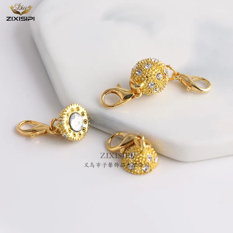 水钻磁铁扣diy饰品配件球型高档项链扣连接扣手链扣龙虾扣/M0727