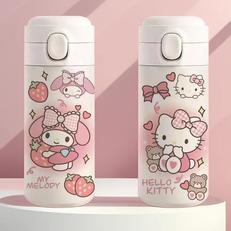 美乐蒂KT猫保温杯弹跳高颜值网红保温杯72小时保温2024年最新款