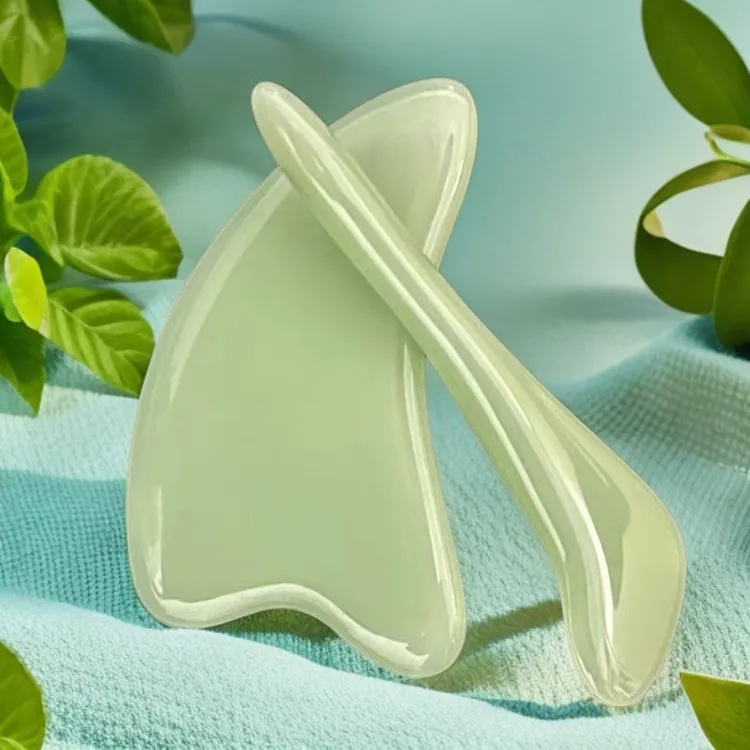 玉石刮脸板脸部加厚家用心形眼部美容板一套