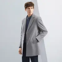【冬季新款一衣两穿】柒牌平驳领羊毛大衣男可脱卸鹅绒内胆保暖外套