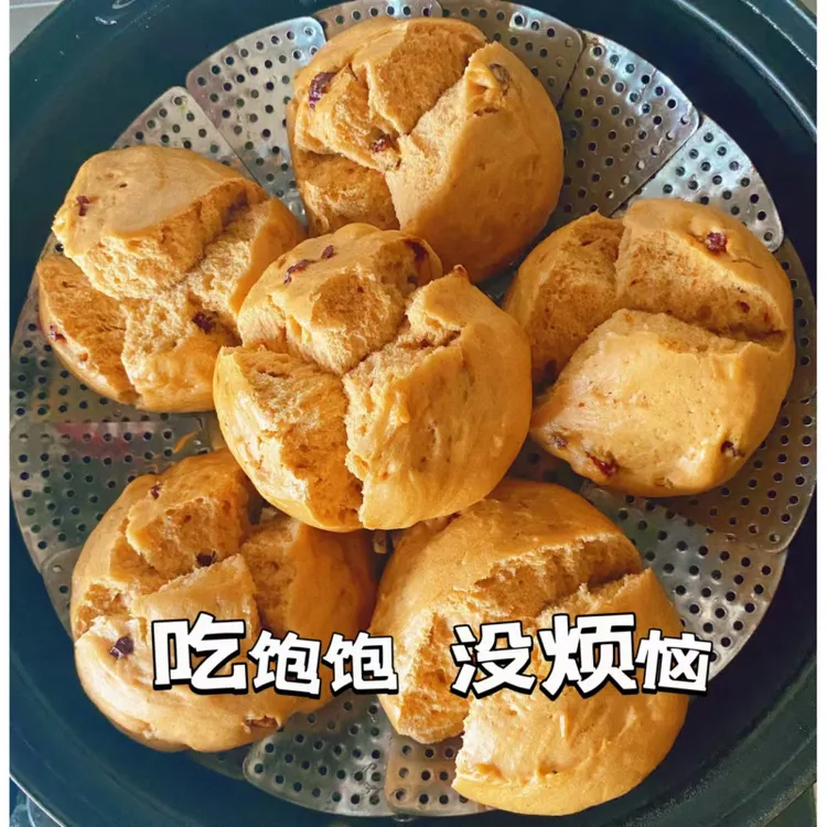 红糖馒头大枣开花酒酿馒头健康营养学生懒人充饥美味早餐厂家直销
