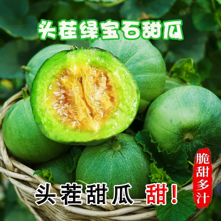 【新鲜采摘】精选头茬绿宝甜瓜甜蜜多汁美味香瓜新鲜水果产地直发