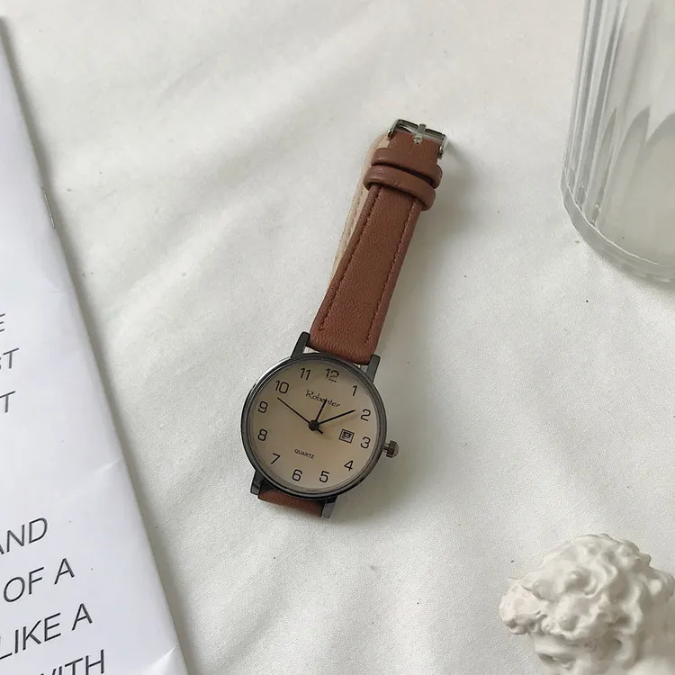 公务员考试专用手表女款初高中学生简约高考中考考试用静音机械表