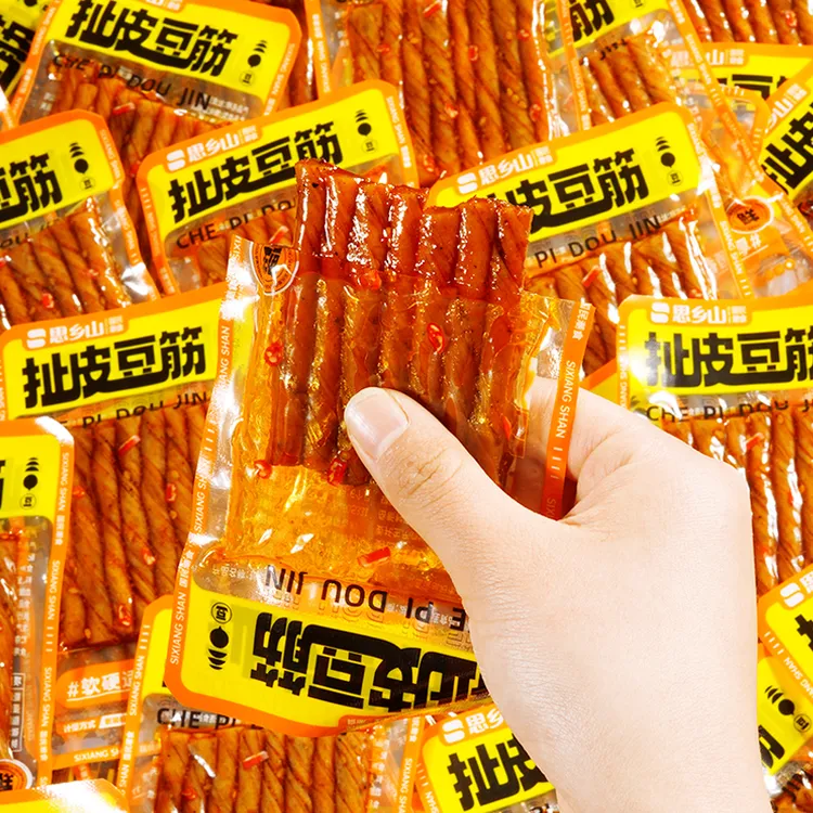 思乡山怀旧辣条豆筋经典豆皮麻辣条网红解馋零食扯皮豆筋湖南特产