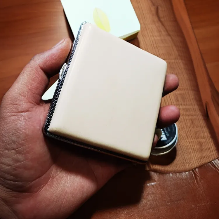 意大利原色植鞣皮烟盒常规粗支20支装个性防压男士复古经典光面