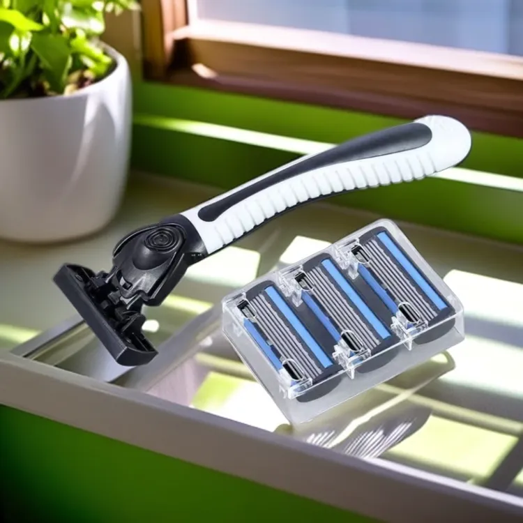 进口六层刀片剃须刀刮胡刀手动德国6层刀片胡子刀男士老式剃须刀