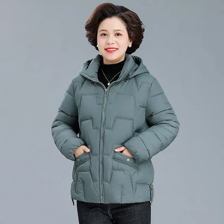 中老年棉服女妈妈冬装加厚保暖棉袄新款50-60岁女款大码棉衣外套