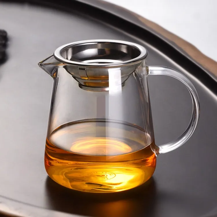 加厚公道杯玻璃茶滤一体耐热分茶器大号茶壶茶海功夫茶具配件家用