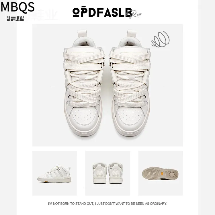 2023春夏季新款小众国潮板鞋男鞋情侣鞋滑板鞋面包鞋增高休闲鞋