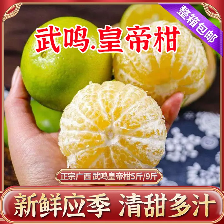 【武鸣.皇帝柑】 正宗广西贡柑黄帝柑 新鲜水果3斤/5斤/9斤整箱