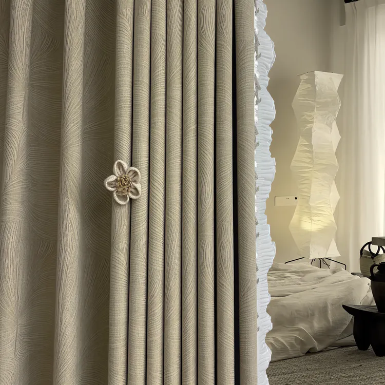 【小孙家】窗帘亚麻手作花朵绑绳纱帘绑带卧室窗帘装饰品手工绑绳