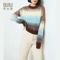 【钱老板粉丝专享】14133欧丝璐24秋冬新款100%纯山羊绒圆领女外套
