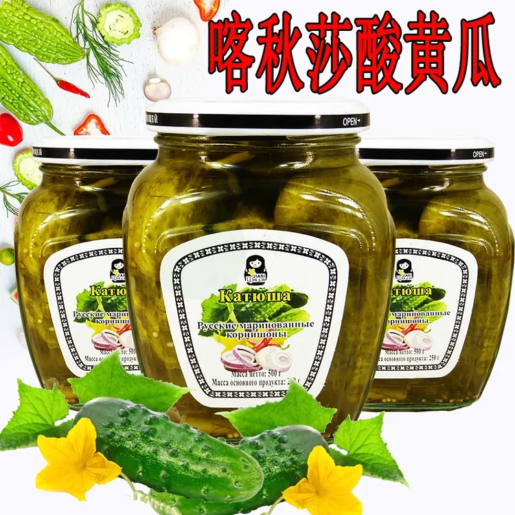 俄罗斯风味喀秋莎酸黄瓜俄式酸乳黄瓜500克