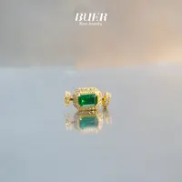 【不二】祖母绿18k金吊坠(万能扣-不含链)