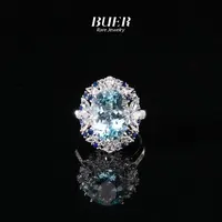 【不二】海蓝宝18K金两用款戒指