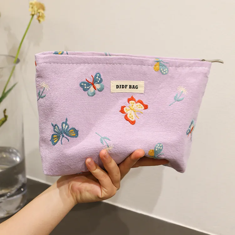 新款蝴蝶高级感大号化妆包收纳袋大容量内胆包便携ins超火洗漱包