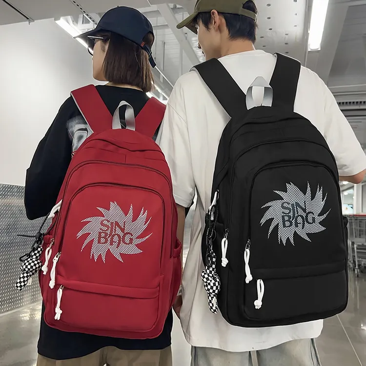 新款书包女韩版ins原宿初高中大学生背包大容量简约可爱双肩包男
