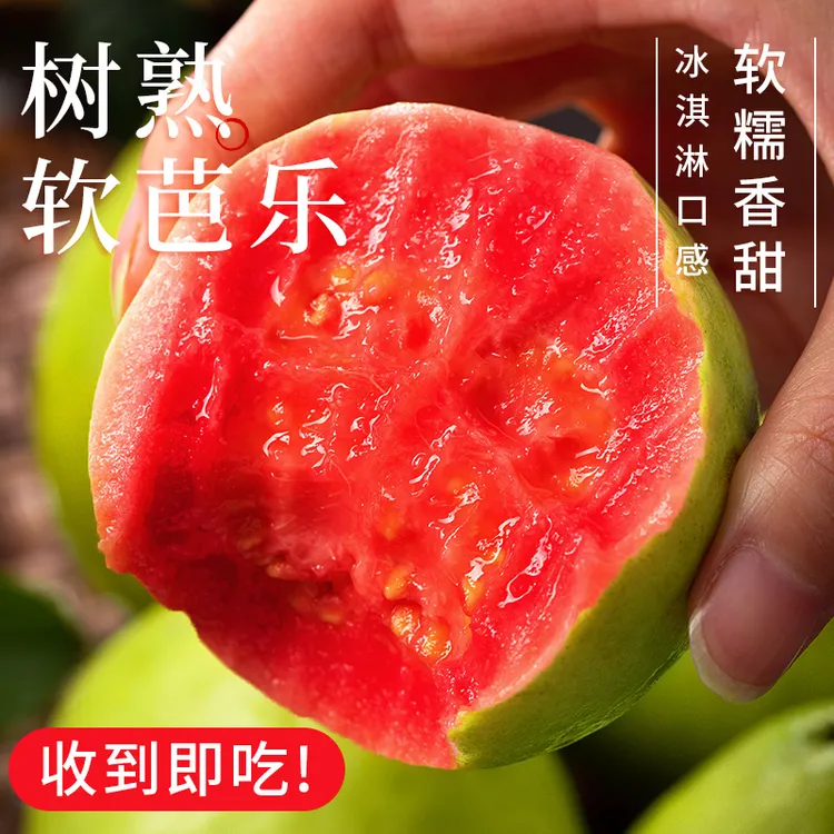 【软糯香甜】广西红心芭乐水果新鲜应季番石榴脆甜胭脂红巴乐鸡屎果