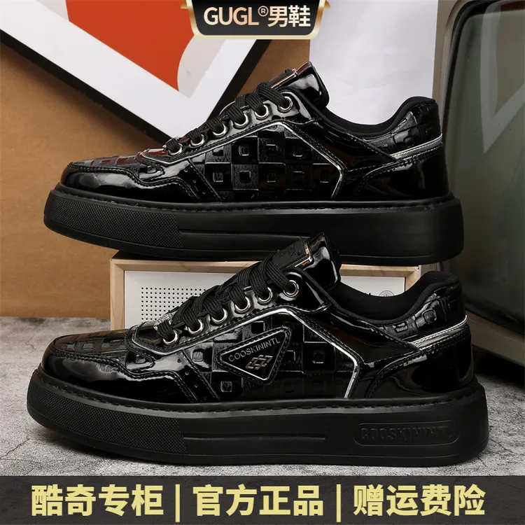 GUCL【典藏轻奢】五公分厚底增高！秋冬款潮鞋鞋子男士运动百搭板鞋