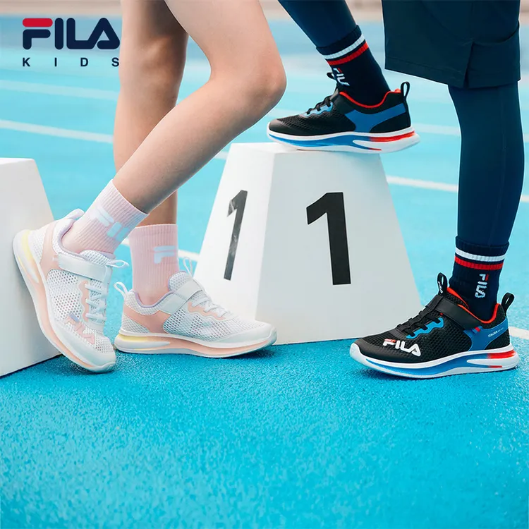 【斐乐儿童】24夏季中大童综训运动舒适缓震训练跑鞋鞋K55B422402