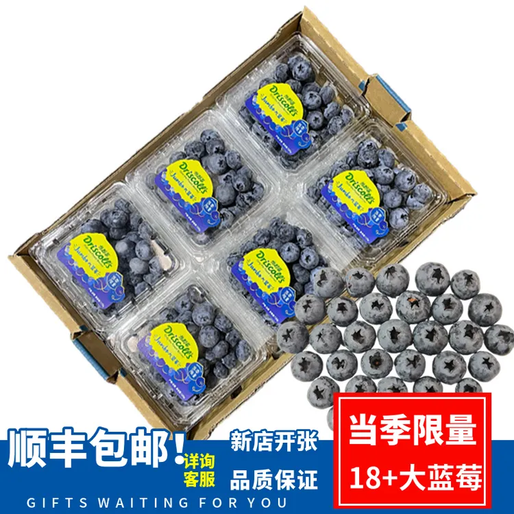 顺丰现发2023季云南怡颗蓝莓当季限量款钻石款云南蓝梅新鲜水果
