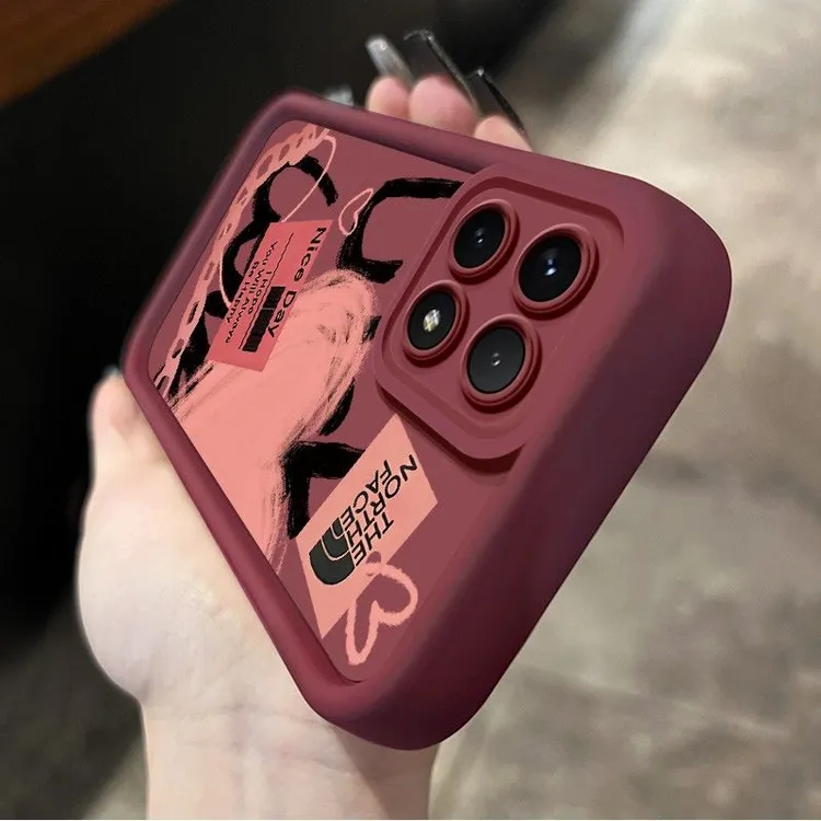 相框爱心标签小米红米k70手机壳艺术感redmik70e新款全包k70pro