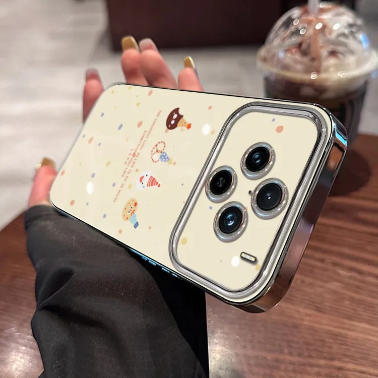 彩点曲奇vivox100spro手机壳高颜值颜控VIVOx100s卡通可爱情侣款