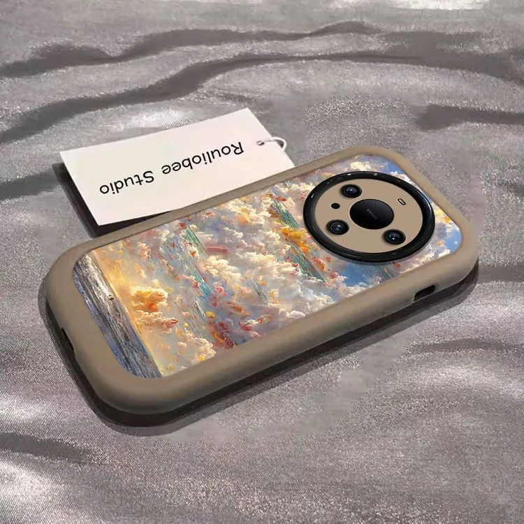 海上生花华为mate60pro手机壳高级感小众HUAWEImate50硅胶40/30