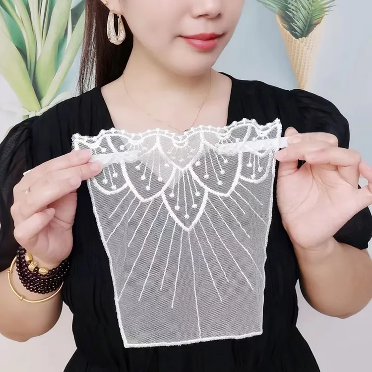 新款升级版防走光一片式可调节时尚百搭假领子