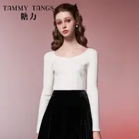 6366【金拐子专属】糖力包芯纱套头显瘦修身针织衫TWEQS46366