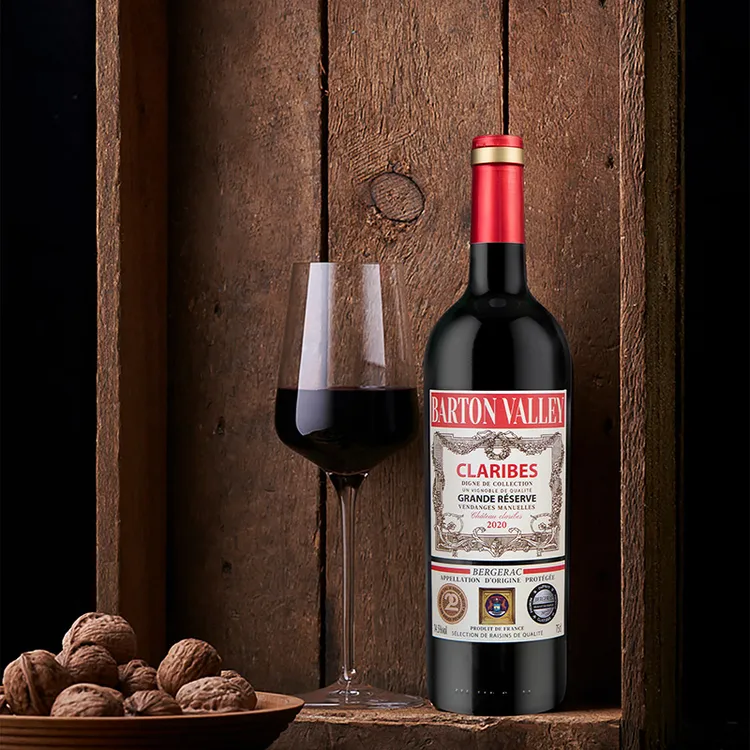 法国原瓶进口干红葡萄酒AOP红酒老藤酿造送礼自用14.5度礼节拜访