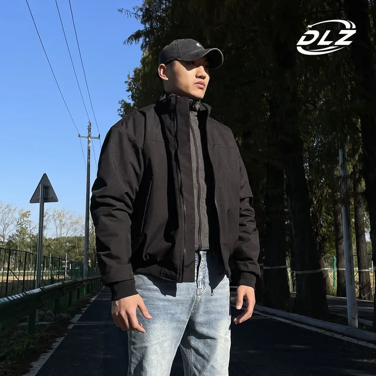 DLZ棉服通勤教练夹克三防工装夹棉立领秋冬新款加厚外套