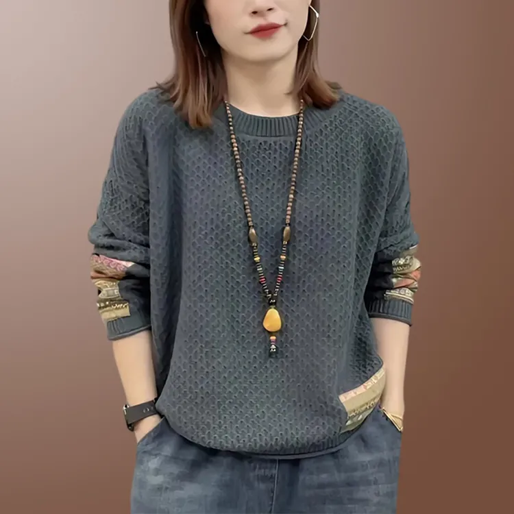 2025网红潮款针织衫洋气大码女装遮肚子显瘦流行上衣炸街网红爆款