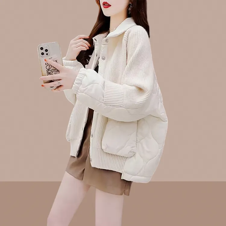 小香风外套女2025秋冬新款爆款设计感小众慵懒风短款拼接长袖上衣