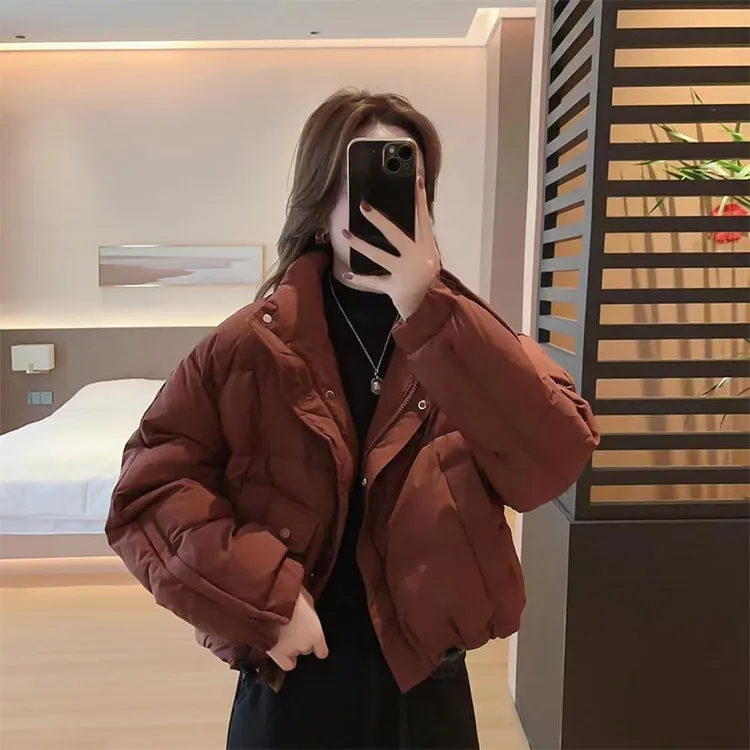 派克棉服女爆款2025秋冬季新款氛围感衣服小个子夹棉加厚保暖棉衣