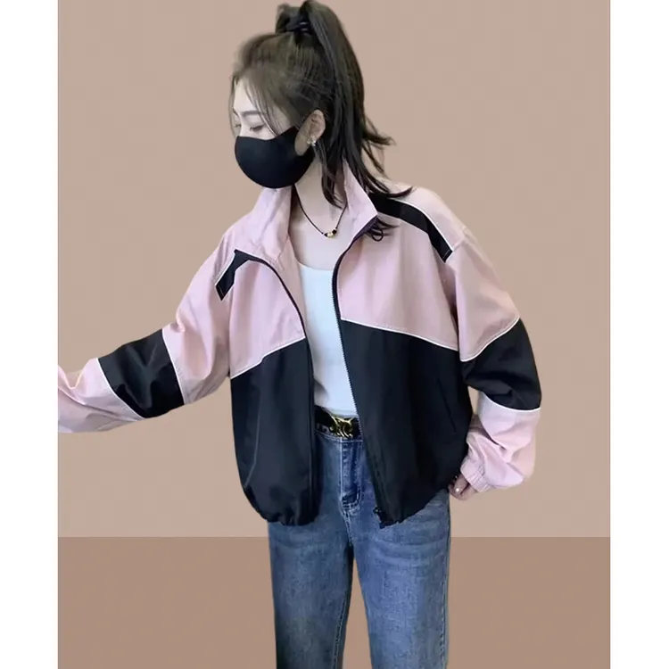 春秋外套女装爆款2025新款休闲洋气时髦短款冲锋衣小个子洋气夹克