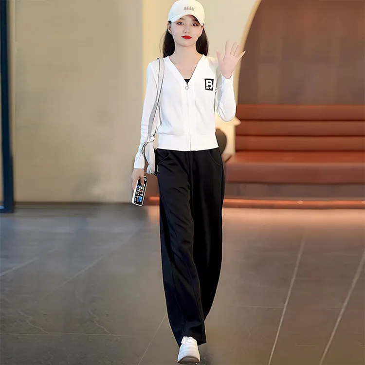 入秋女装一整套运动服套装2024爆款时尚百搭服装小个子炸街两件套