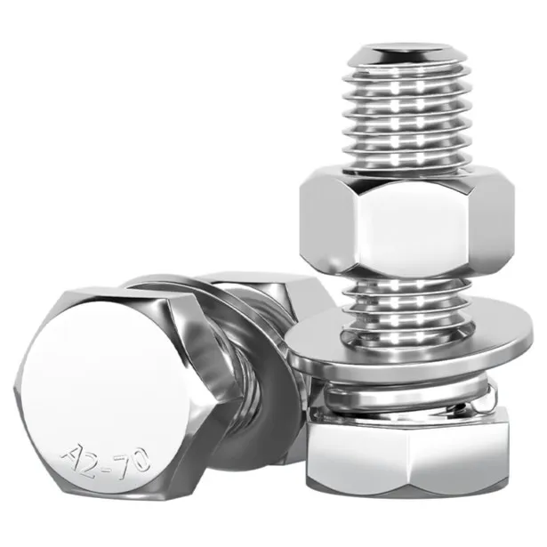 M6M8M10M12M14M16M18M20304不锈钢外六角螺栓组合套装螺丝垫片全