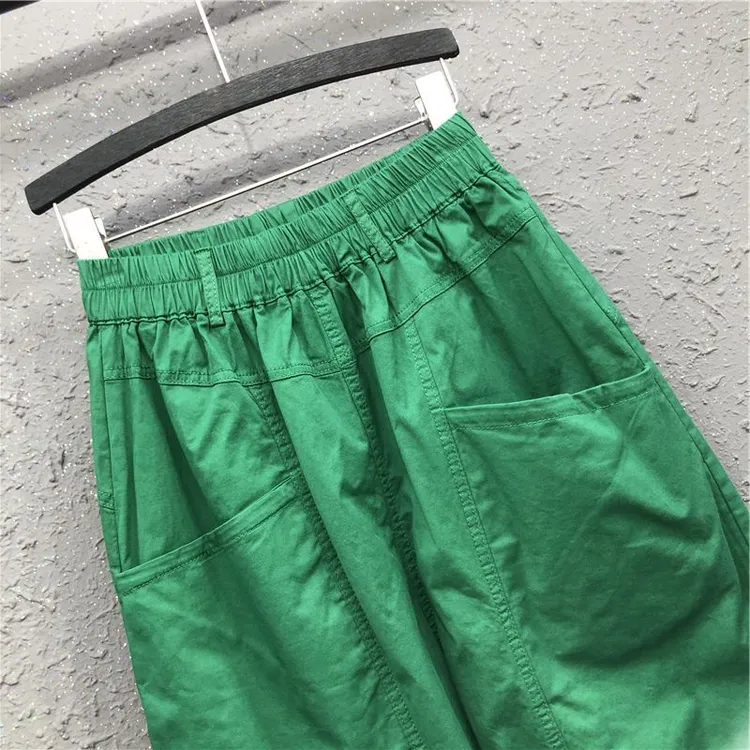 欧洲站哈伦裤子女2025夏季宽松百搭阔腿老爹裤女休闲薄款九分裤女