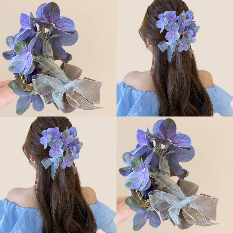 首闻花语倾城~夏日超仙蝴蝶兰花朵抓夹！甜美抓夹温柔氛围感头饰