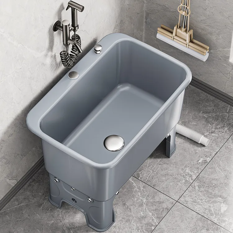 拖把池阳台卫生间墩布池水槽庭院户外迷你室外拖布池非陶瓷拖把池