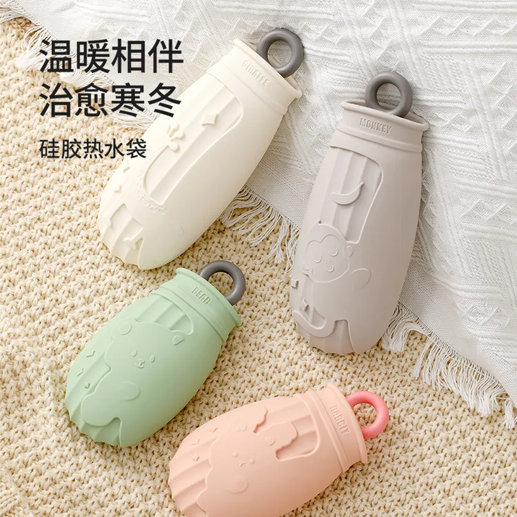 FaSoLa硅胶热水袋暖肚子防爆注水袋女暖手宝可爱暖宝宝冷敷热敷