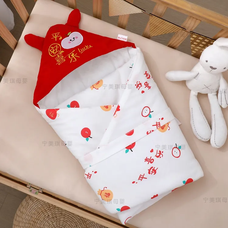 【马宝宝纯棉产房抱被】被子A类薄棉新生儿包被安抚抱毯抱被新生儿