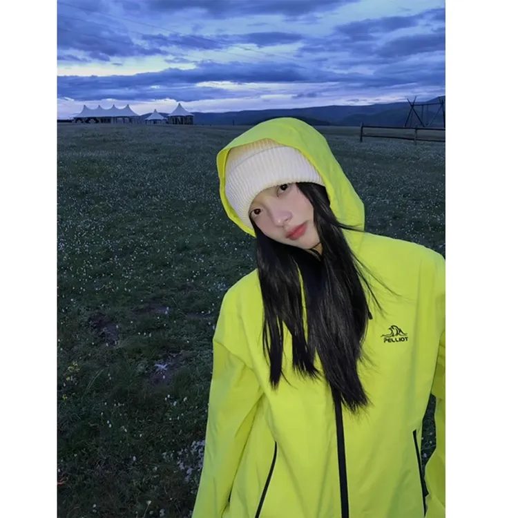 山系户外防水防风棒球外套男女春秋潮牌连帽骑行登山服情侣装夹克