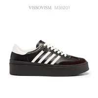 VISSOVISM【搭搭精选】厚底拼色透气时尚德训鞋 M38201