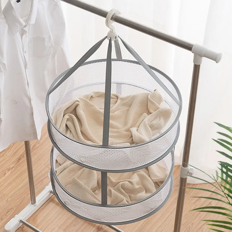 衣衫伴侣晒衣篮晾衣网衣服平铺晾晒可折叠防风晾晒毛衣袜子内衣