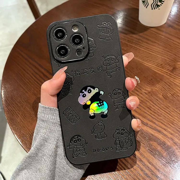 潮牌镭射指腚发财iphone17promax手机壳适用苹果16pro/15p防摔14p